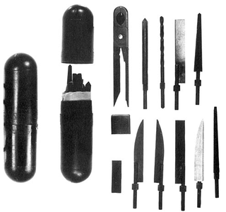 Illustration for article titled CIA-Style Hide and Seek: Exploding Notebooks, Suicide Needles, Rectal Tool Kits and More